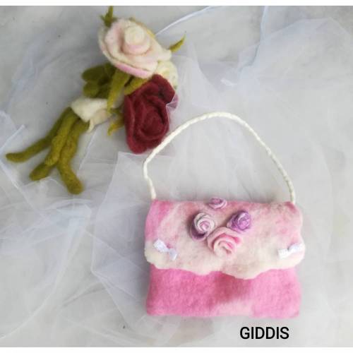 süße Mädchentasche- Filztasche