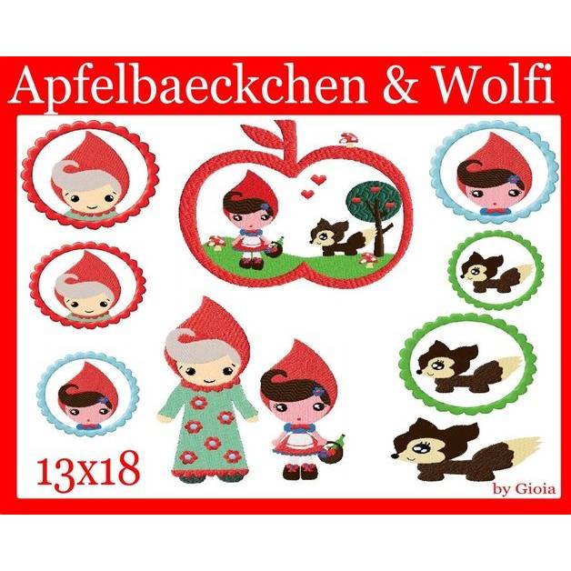 apfelbäckchen und  Wolfi 13 x 18 Bild 1