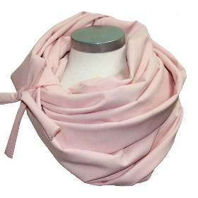 Loopschal Viskose Pastell Rosé – Weicher Schlauchschal von la miscela, doppellagig & beidseitig tragbar