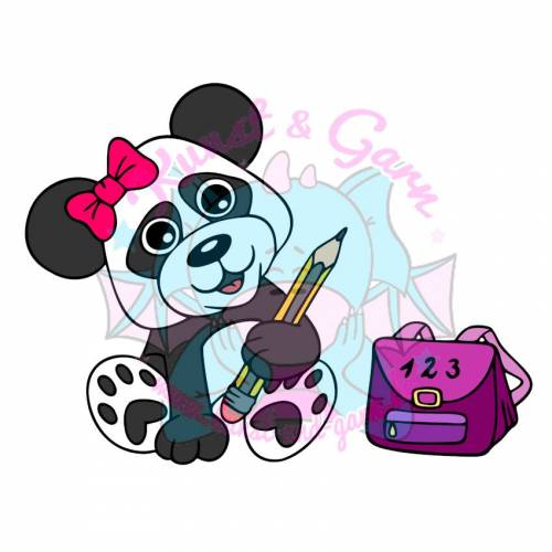 Plotterdatei KiGa Panda Mädchen