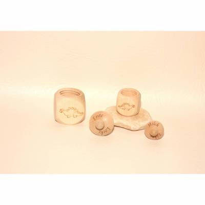 Zahndose Milchzahndose Erste Locke Dose Schmuckdose mit Dinosaurier Personalisierung Namen Gravur 3x3x3cm