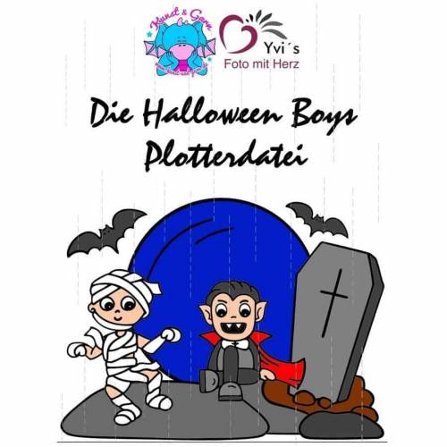 Plotterdatei HalloweenBoys Vampir + Mumie