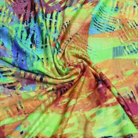 Jersey Stoff gemustert Jerseystoff Feinjersey 