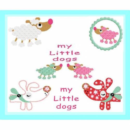 Stickdatei my little dogs13x18