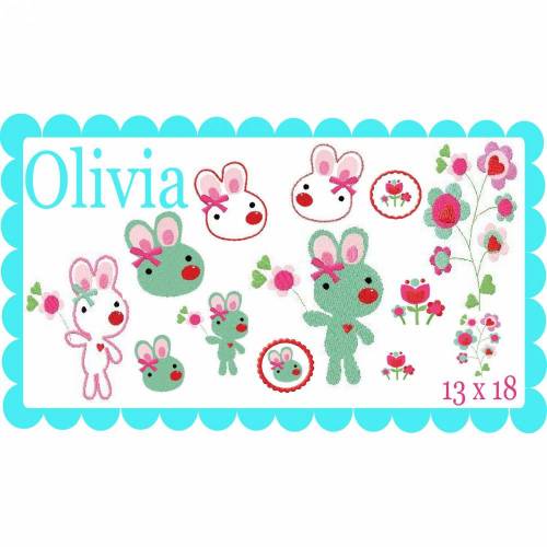 Stickdatei Olivia 13 x18