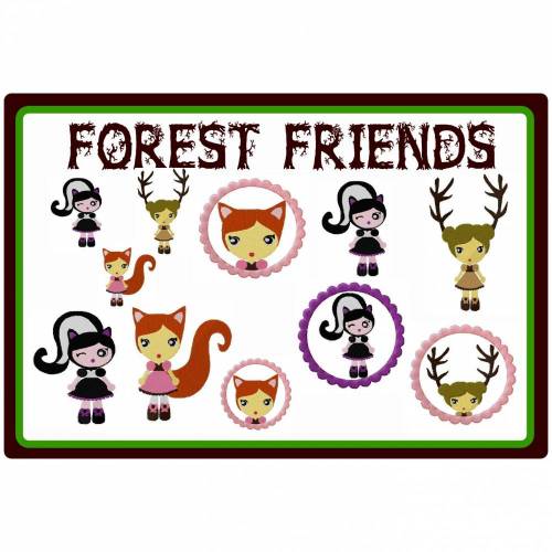 Stickdatei Forest Friends13x18