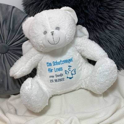 Schutzengel Taufe Geburt Teddybär Schutzengelbär mit Namen 