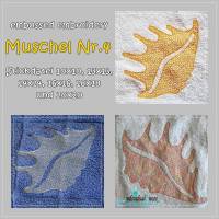 Stickdatei *embossed* Muschel Nummer 4 10x10 bis 20x20