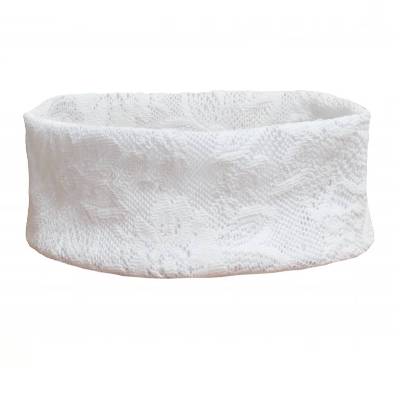 Braut Haarband Hochzeit elastische Spitze Weiß