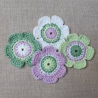Häkelblumen, Blume gehäkelt, Blumen Aufnäher