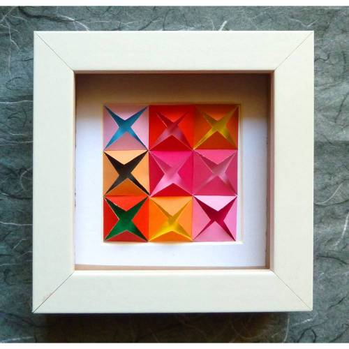 Bunte Blintz // Minibild 10 x 10 cm zum Aufstellen oder Hängen