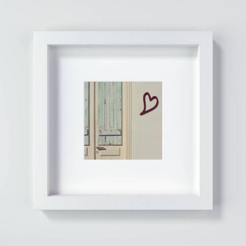 Herz Print, ein Geschenk für Verliebte oder zum Valentinstag, Größen 13 x 13 cm + 20 x 20 cm