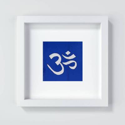 Om Symbol, ein schönes Geschenk für Menschen, die gerne meditieren, Größen 13 x 13 cm + 20 x 20 cm