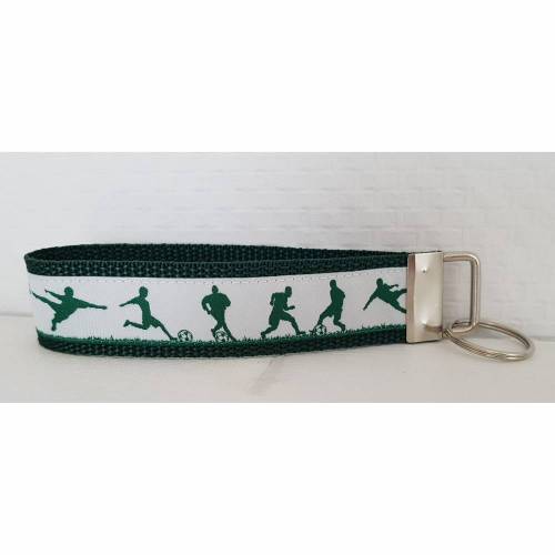 Fußball Schlüsselanhänge Taschenbaumler Grün/Weis
