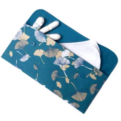 Hygienetasche aus Baumwolle – Binden- und Slipeinlagen Etui für Damen – Praktischer Organizer