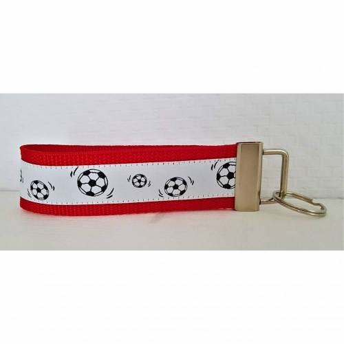 Fußball WM Schlüsselanhänger Rot,Schwarz,Weis.