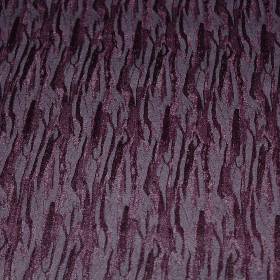 Jacquard Stoff uni Aubergine Dunkelviolett Mischgewebe  