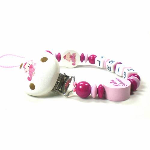 Schnullerkette mit Namen Baby Girl