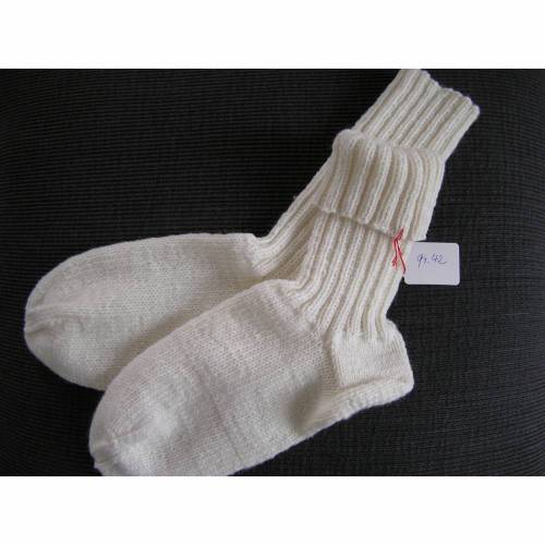 Socken Gr. 42 - extra dick, 8fädig - handgstrickt
