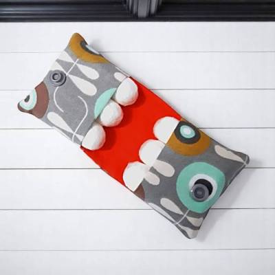 Tampon Tasche – Etui für Tampons aus Baumwolle mit Retro Blumen Muster