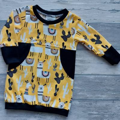 Langarm-Oberteil Mini-Martha mit Tier-Muster Größe 86