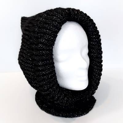 Gestrickte Schlupfmütze, Schalmütze, Zipfelmütze