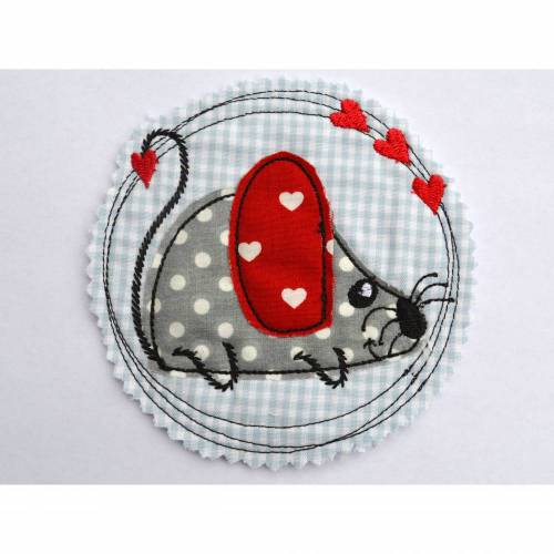 Stickdatei Maus doodle 13x13cm