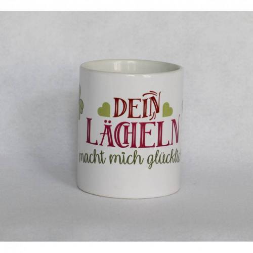 Tasse mit schönem Spruch für jeden Anlass, Tasse zum Lächeln