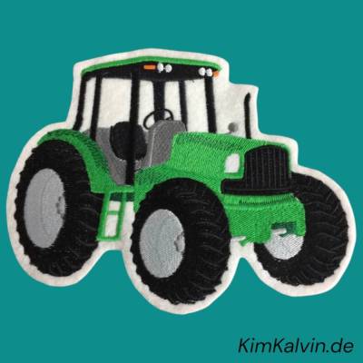Xxl Aufnäher: Traktor Grün, Rot Oder Blau