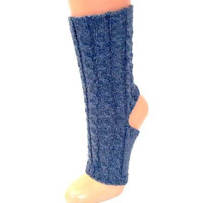 Yoga Socken mit Zopfmuster, Pediküre Socken Gr. 38/39