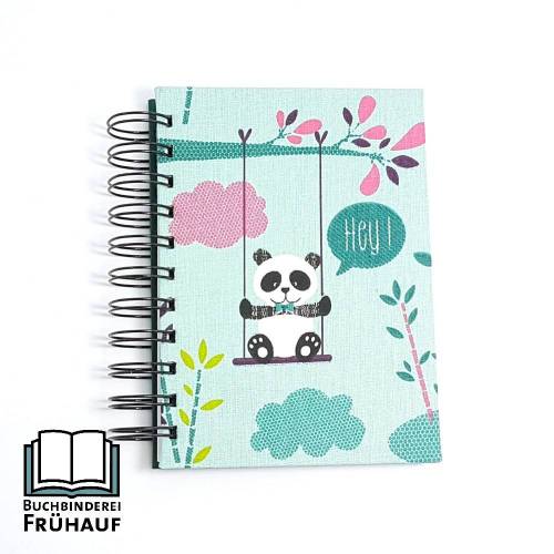 Bullet Journal Ringbuch Notizbuch Tagebuch Freundebuch Pandabär Hey DIN A6