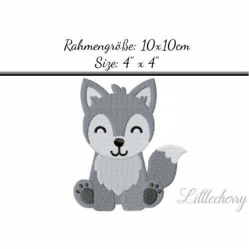 Stickdatei "Baby Husky" 10x10