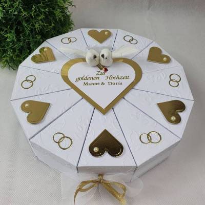 Hochzeitstorte Torte GOLDENE HOCHZEIT Geldgeschenk