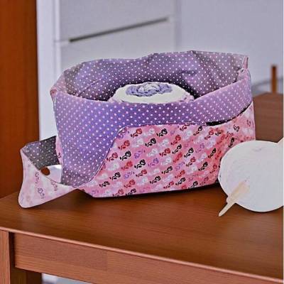 Projekttasche, Knotentasche geblümt