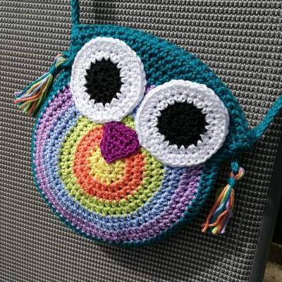 Anleitung  - gehäkelte Kindertasche "Eule"