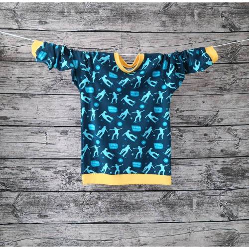 Langarmshirt Größe 122/128 mit Skatern, Pullover, Longsleeve, Oberteil