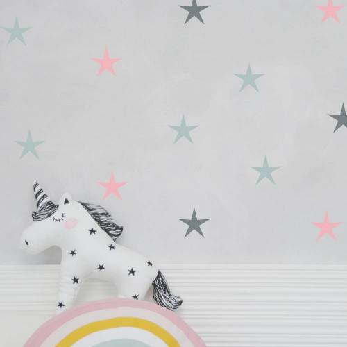 Wandtattoo Wandsticker "Sterne" 24 Stück, Farbe individualisierbar