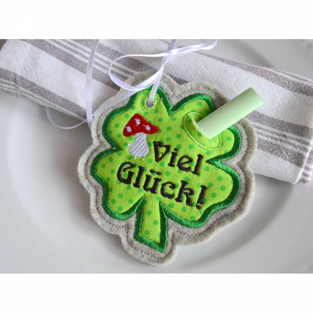 ITH Stickdatei Geschenkanhänger Glück SET für 10x10cm Rahmen Bild 3
