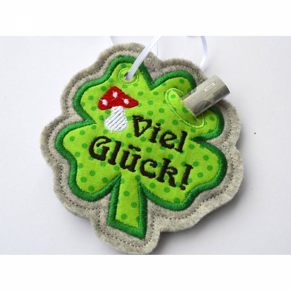 ITH Stickdatei Geschenkanhänger Glück SET für 10x10cm Rahmen Bild 4