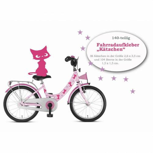 Fahrradaufkleber "Kätzchen" 140-teilig, wasserfeste Sticker, Tattoo