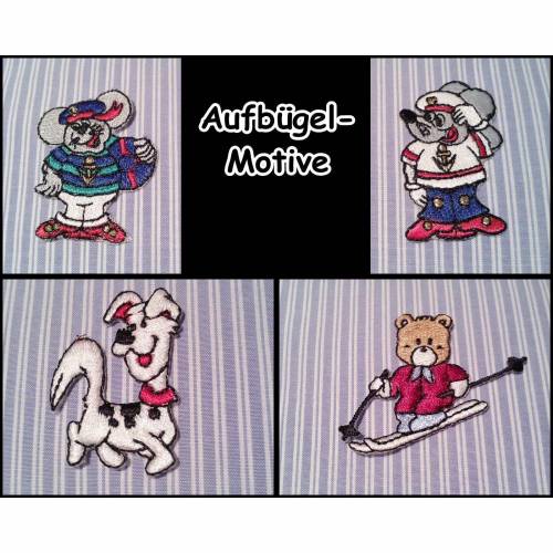 Aufbügel-Motive *DOG, MOUSE & BEAR 4-33+34+35