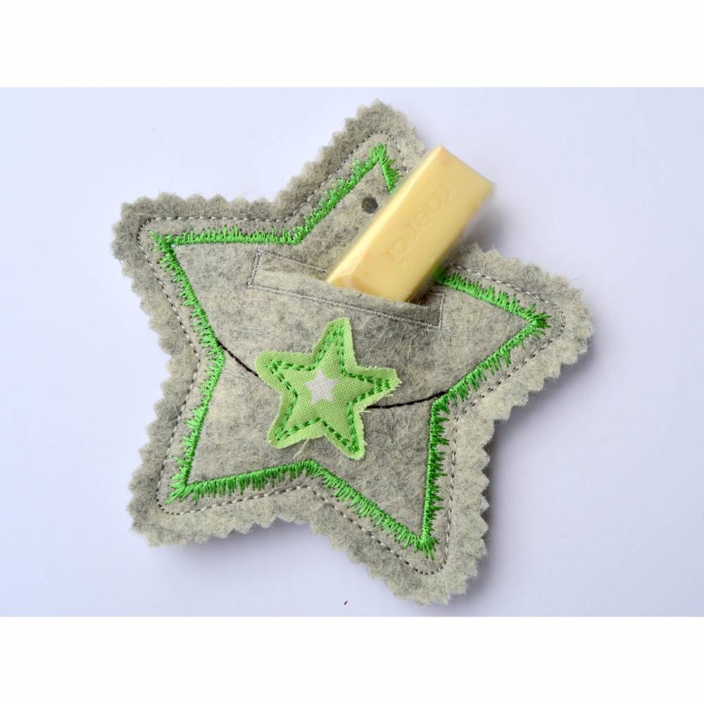 ITH Stickdatei Geschenkanhänger Stern für 10x10cm Rahmen Bild 2
