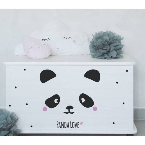 Wand- & Möbelsticker "Panda love", auch mit Namen des Kindes personalisierbar