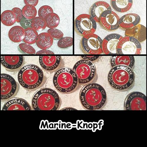 Metall-Knöpfe, Knopf, Segeln, Marine, Casual, Navy, Uniform, LARP, Accessoires, Anker, Yacht, Sport, 5-24+25+26
