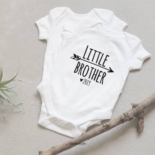 Bügelbild aus Flexfolie "Little brother" Plott Kleiner Bruder zum Aufbügeln auf Kleidung & Accessoires