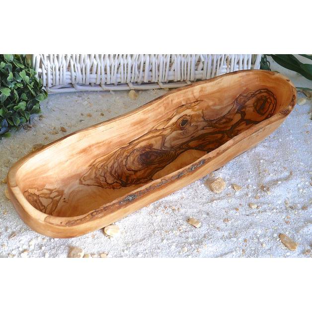 Brotschale RUSTIKAL (30-40 cm) aus Olivenholz