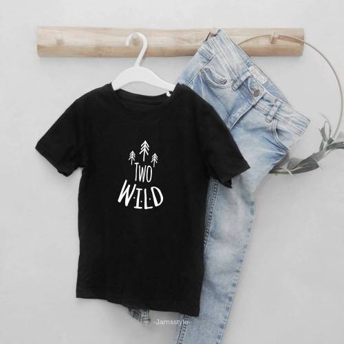 Bügelbild aus Flexfolie "Two wild" zum Aufbügeln auf Kleidung & Accessoires