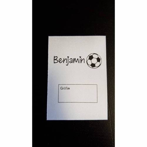 Textiletiketten Fußball