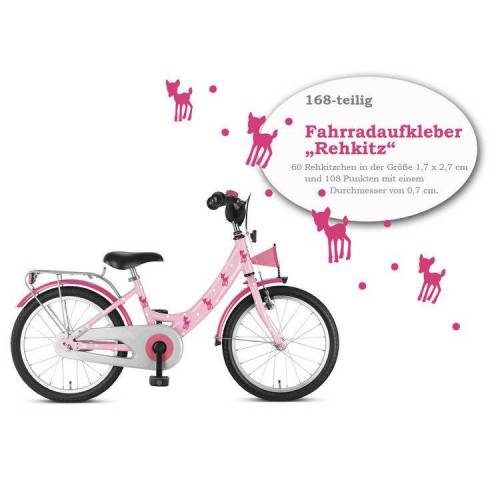 Fahrradaufkleber "Rehkitz" 168-teilig, wasserfeste Fahrradsticker, Farbe individualisierbar