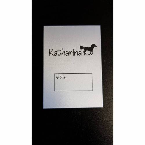 Textiletiketten Pferd